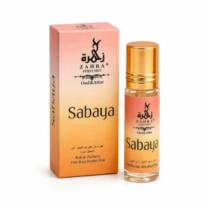 SABAYA Sabaya Attar by Zahra Perfumes – Alcohol-Free Roll On Perfume Oil | Long Lasting Floral & Oriental Fragrance | Premium Arabian Attar for Women & Men | 6ml