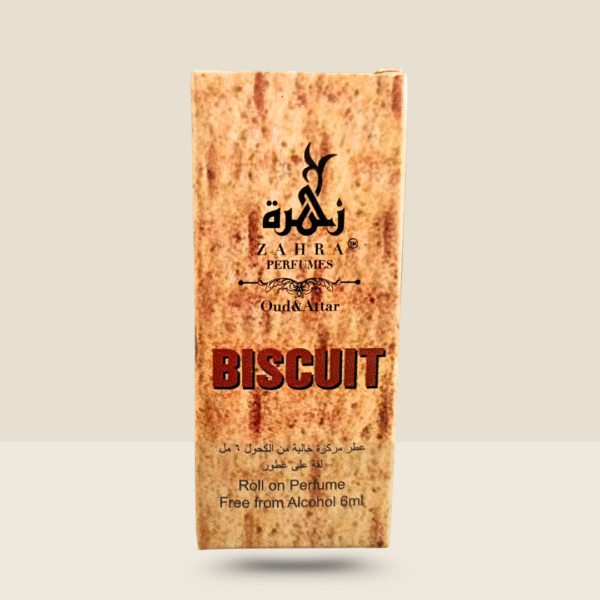 BISCUIT ATTAR , ROLL ON ,ZAHRA PERFUMES