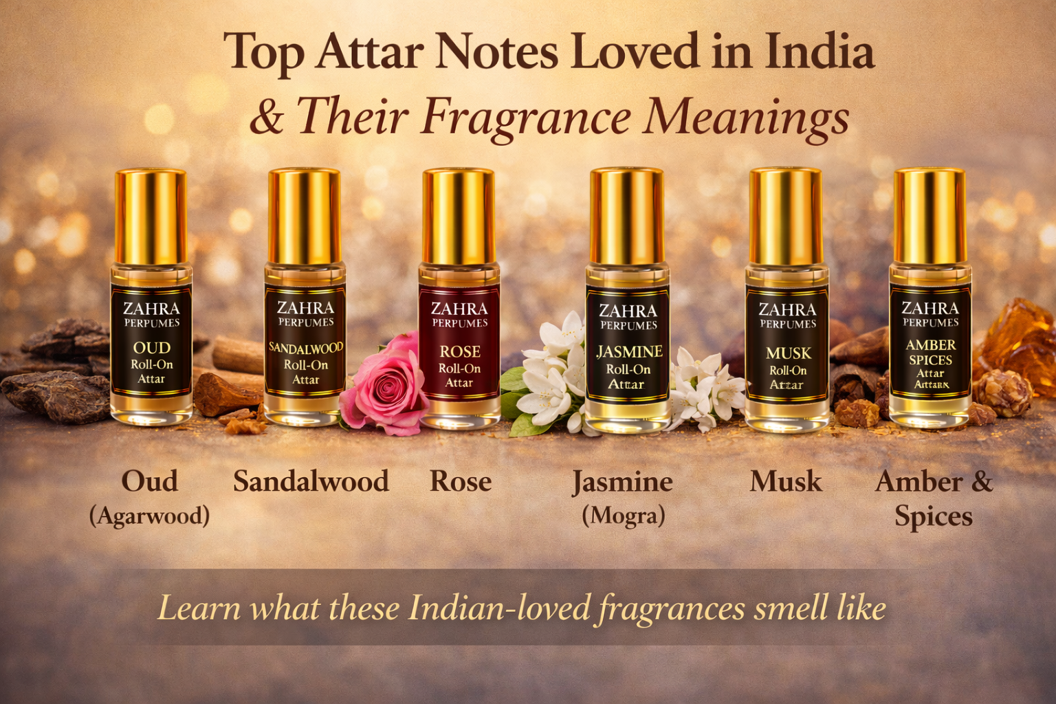Top Attar Notes Loved in India (And What They Smell Like) 1 Popular Attar Notes in India