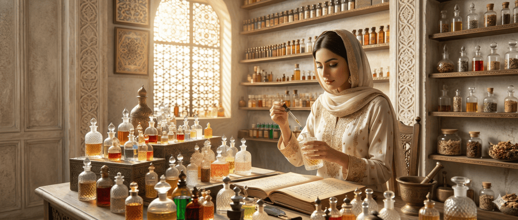 Traditional attar perfume